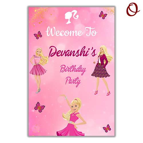 Barbie-Theme-Birthday-Party-Welcome-Board