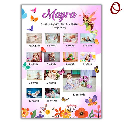 FirstYearPhotoCollageFrame|ButterflyTheme