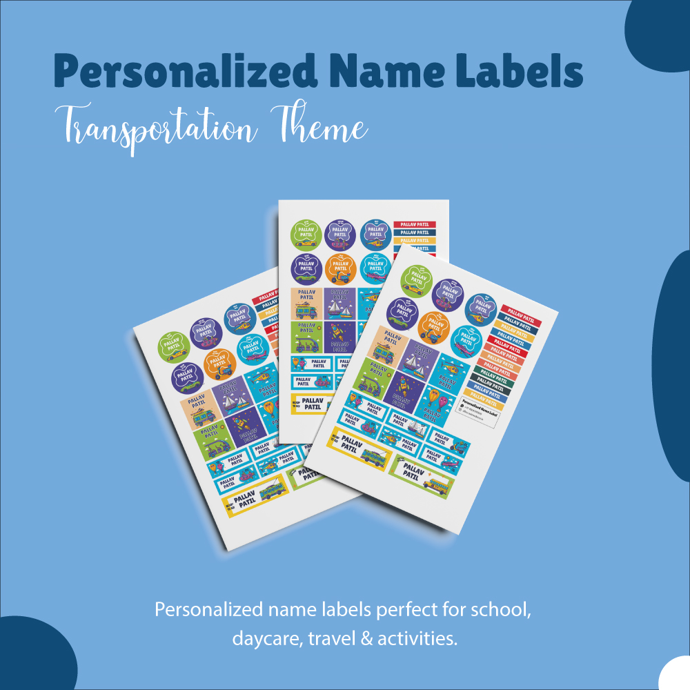Transportation Theme Name Labels