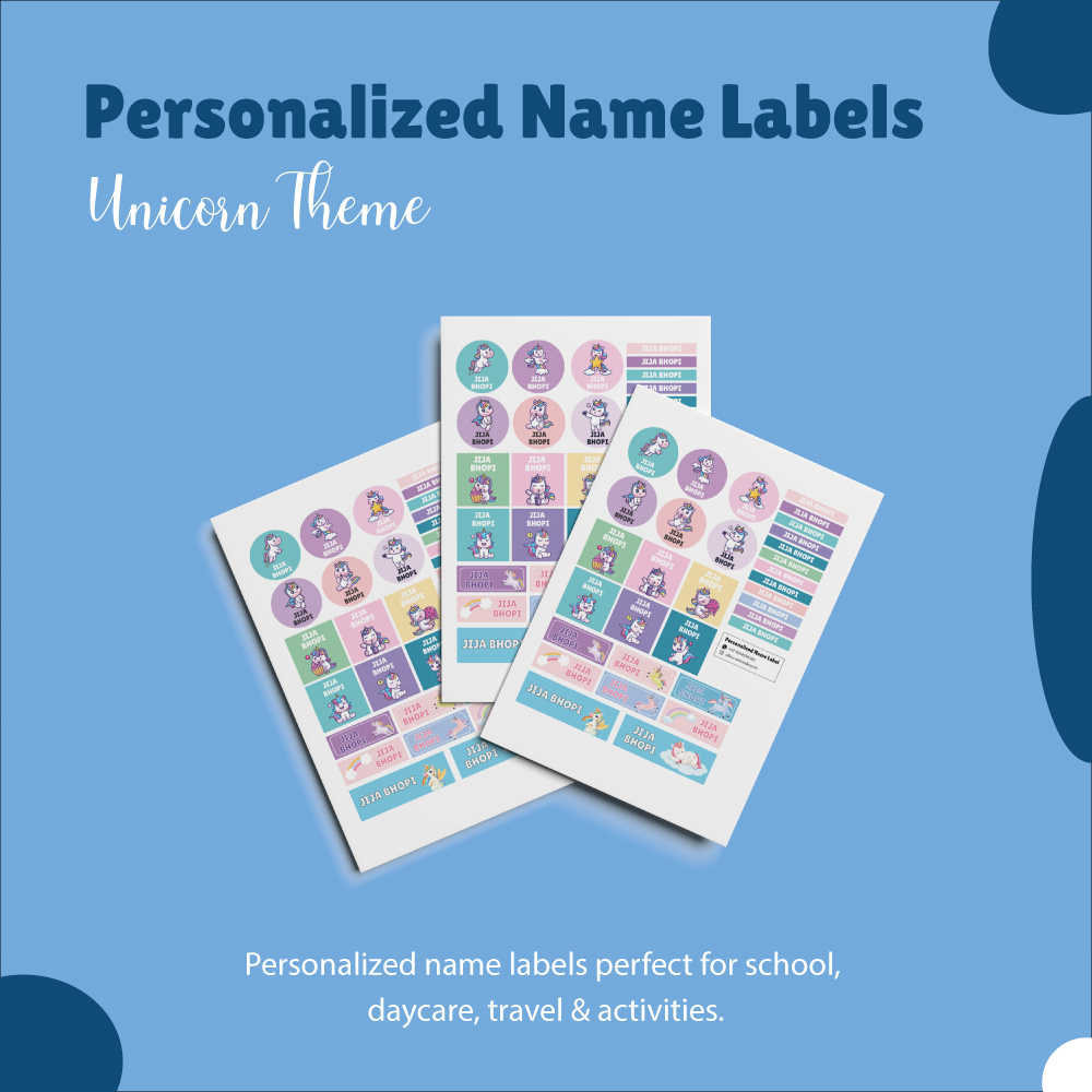 Unicorn Theme Name Labels