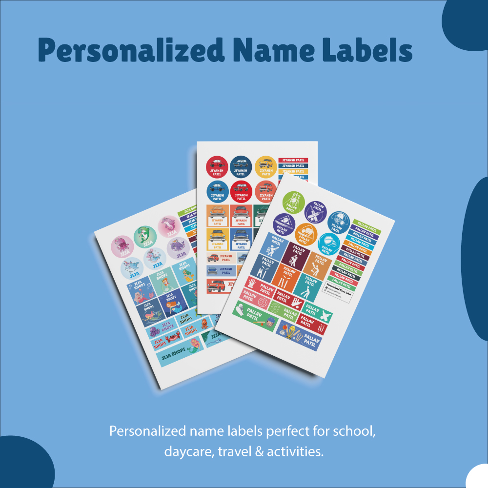 Waterproof Name Stickers Mumbai
